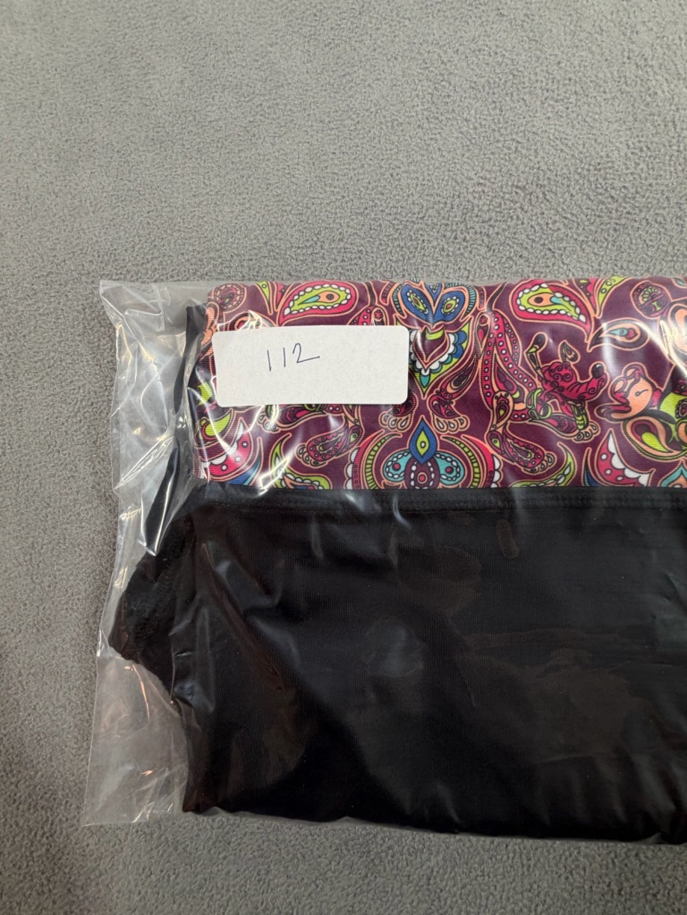 Disney Parks Black Capri Leggings with Pink Purple Mickey Patterned Waistband - Picture 10 of 10